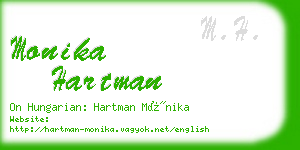 monika hartman business card